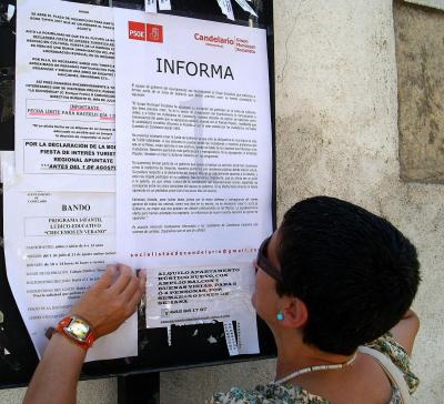 <strong><font size="3" color="#ff0000">COMUNICADO DEL GRUPO</font></strong> <strong><font size="3" color="#ffff00">MUNICIPAL SOCIALISTA</font></strong> <strong><font size="3" color="#660099">DE CANDELARIO</font></strong>